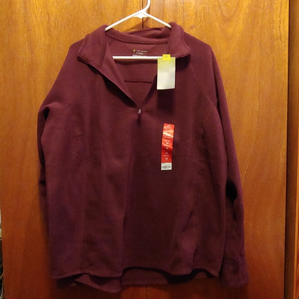 1/4 zip fleece sweatshirt